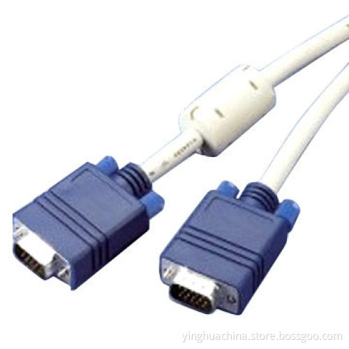 D-SUB Round Cable with EMI Filter, 15M/15M HD, Assembly SeriesNew